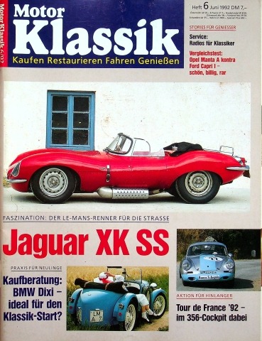 Deckblatt Motor Klassik (06/1992)